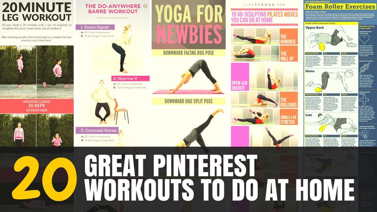 20 Excelentes entrenamientos de Pinterest que puedes hacer en casa