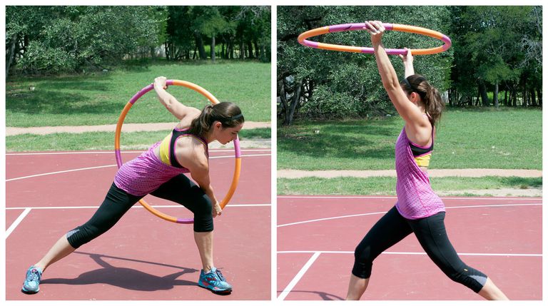 Cómo usar un Hula Hoop con pesas como equipo para hacer ejercicio