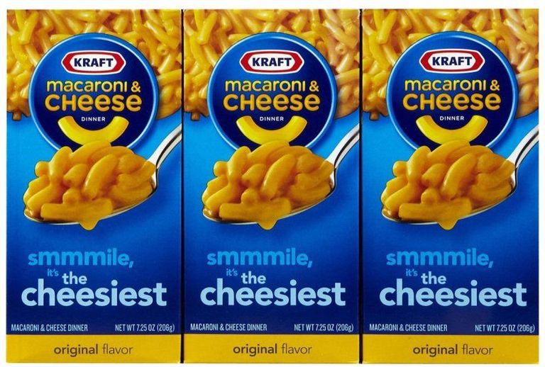 Kraft Extracción de colorantes artificiales, conservantes de macarrones con queso Nutrition Nutrición para niños