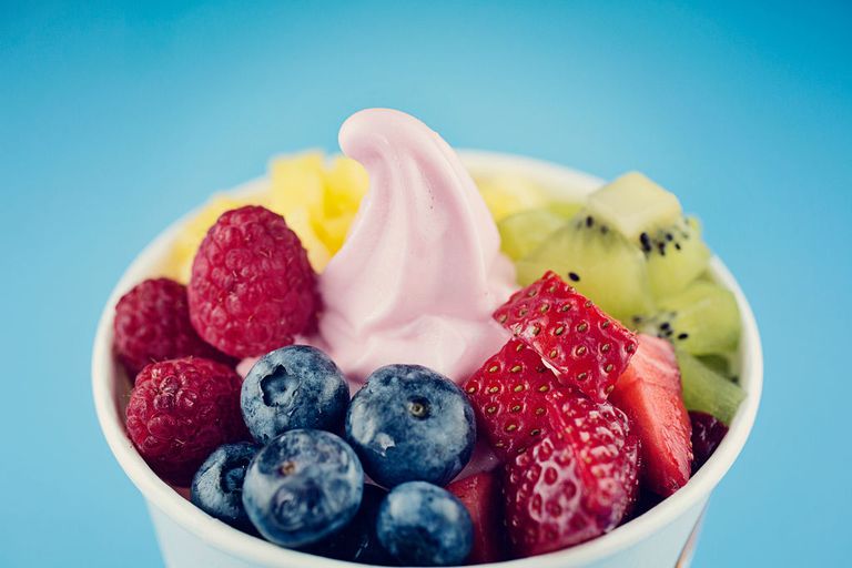 Comparación de nutrición de yogurt congelado y regular