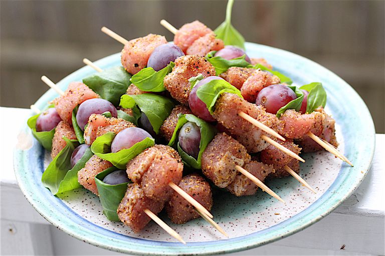 Recetas de kebabs de cerdo con especias dulces