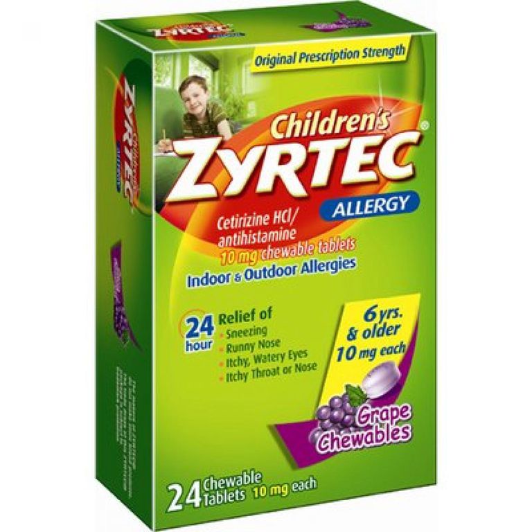 Efectos secundarios y dosificación de Zyrtec para niños