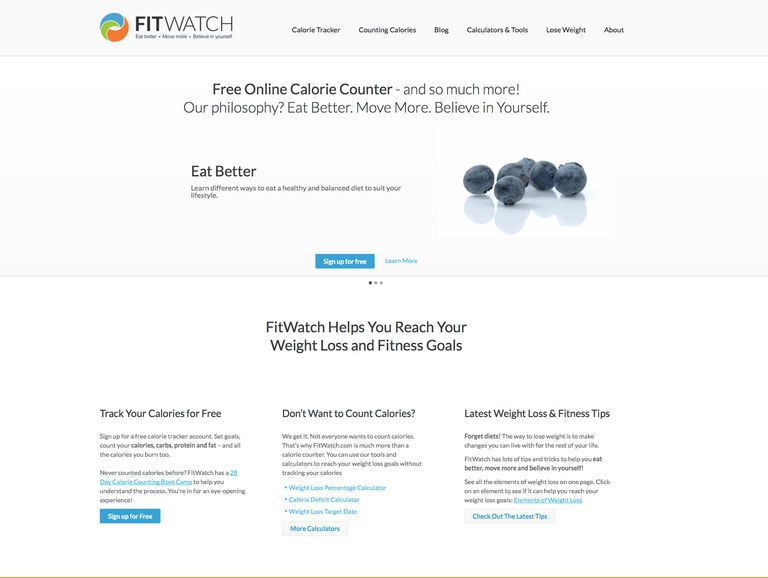 FitWatch Online Calorie Tracker
