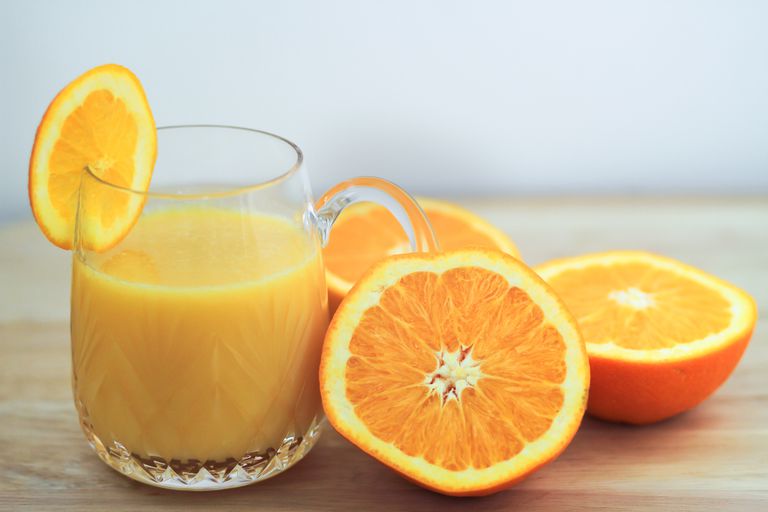 Información nutricional de jugo de naranja