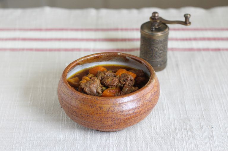 Cocina lenta Receta marroquí de carne de vacuno